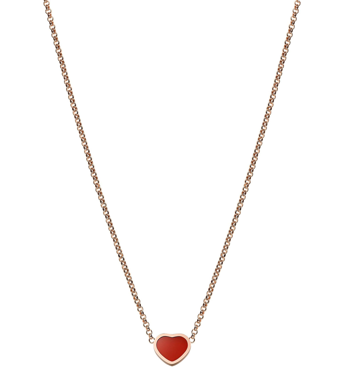 Chopard Heart Pendant Carnelian Necklace